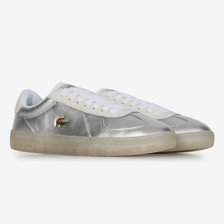 LACOSTE BASESHOT PRO PLATEADO MUJER