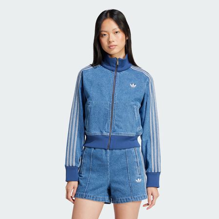 ADIDAS ORIGINALS JACKET FZ ADICOLOR DENIM AZUL/BLANCO MUJER