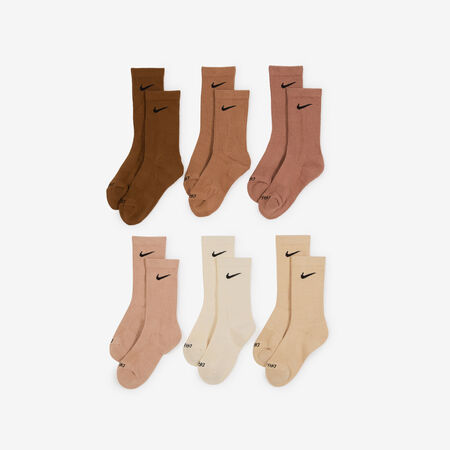 CHAUSSETTES X6 CREW CUSHION : BEIGE/MULTICOLORE