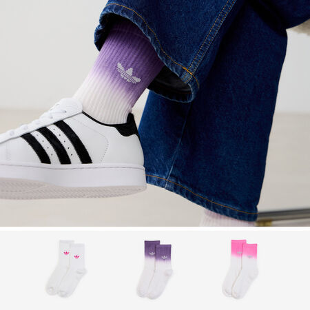 ADIDAS ORIGINALS CHAUSSETTES X3 CREW OMBRE BLANCO/ROSA MIXTO