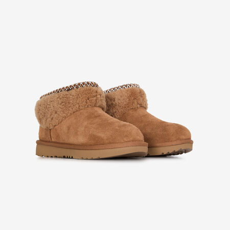 UGG classic mini CLASSIC ULTRA MINI MAXI CURLY MARRÓN INFANTIL