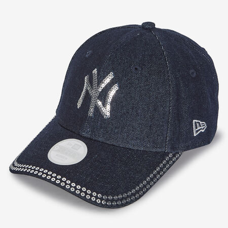 NEW ERA 9FORTY WOMEN NY DENIM SEQUIN AZUL MUJER