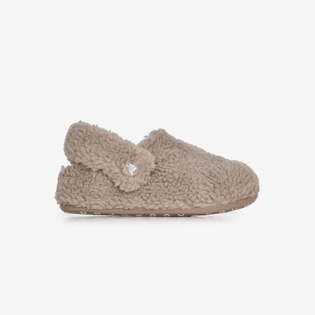 CROCS CLASSIC COZZZY SLIPPER BEIGE INFANTIL