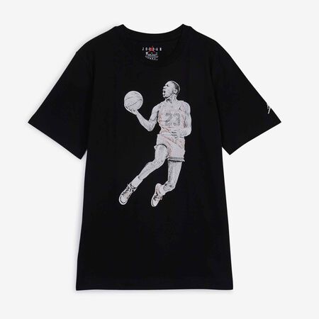 JORDAN TEE-SHIRT AIR JORDAN DOTS NOIR JUNIOR