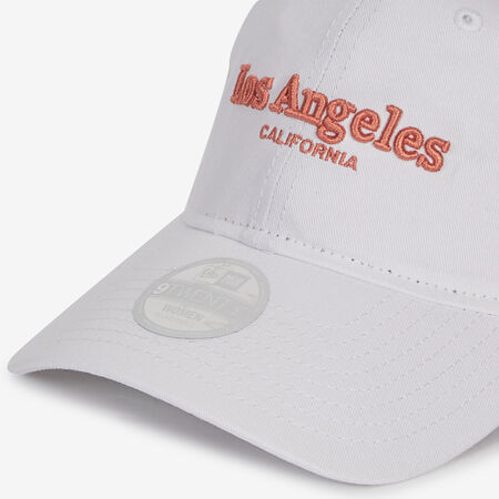 NEW ERA 9TWENTY WOMEN LOS ANGELES WORDMARK BLANCO/ROSA HOMBRE
