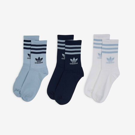 ADIDAS ORIGINALS CHAUSSETTES X3 MID CUT CREW TREFOIL AZUL MARINO HOMBRE