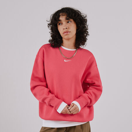 NIKE SWEAT CREW PHOENIX LONG OVERSIZED ROSE/BLANC MUJER