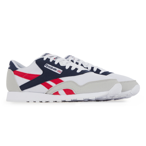 REEBOK CLASSIC NYLON BLANCO AZUL ROJO SNEAKERS HOMBRE Courir.es