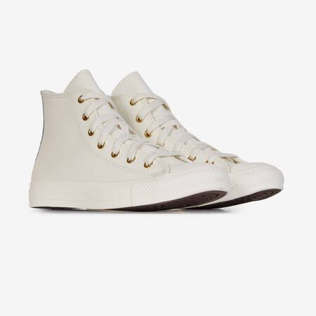 CONVERSE chuck taylor all star CHUCK TAYLOR ALL STAR HI LEATHER BEIGE/DORADO JUNIOR