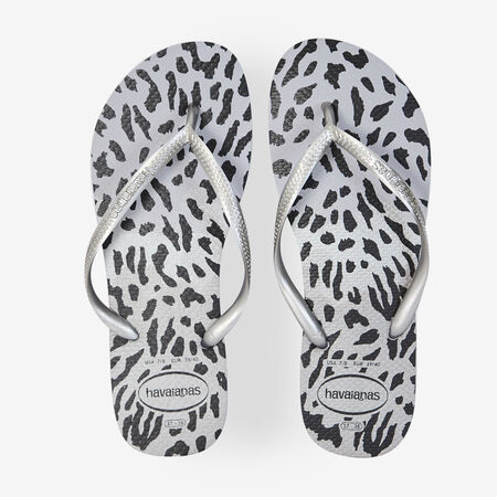 HAVAIANAS SLIM ANIMALS PLATEADO/NEGRO MUJER
