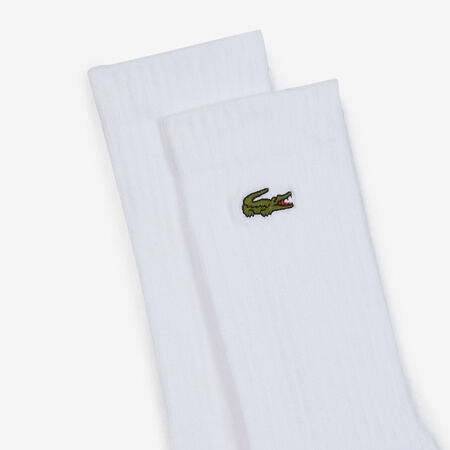 LACOSTE CHAUSSETTES X3 CREW LOGO BLANCO HOMBRE