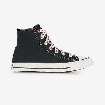 CHUCK TAYLOR ALL STAR HI VALENTINES : NEGRO/ROJO