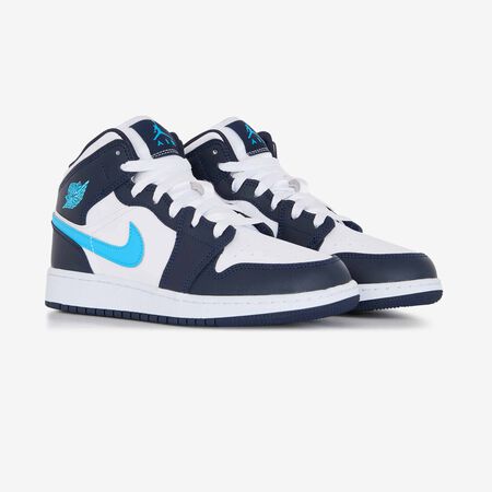JORDAN air jordan 1 AIR JORDAN 1 MID BLANCO/AZUL JUNIOR