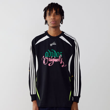 ADIDAS ORIGINALS TEE-SHIRT GRAPHIC LS NEGRO/BLANCO HOMBRE