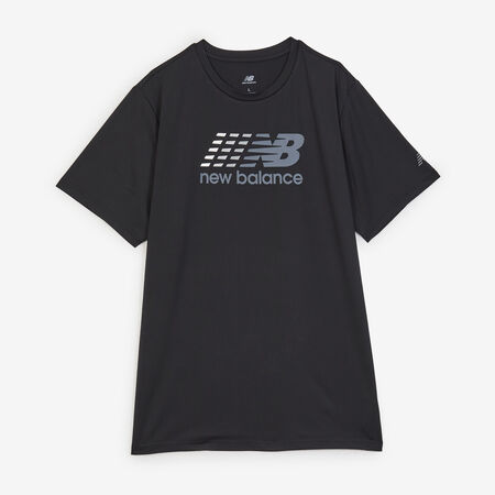 NEW BALANCE TEE SHIRT BIG LOGO NEGRO/BLANCO HOMBRE