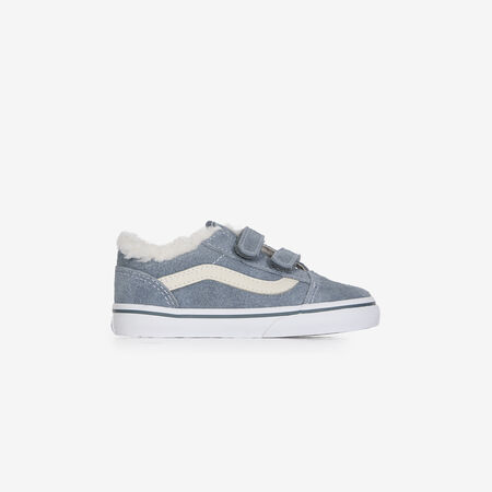 OLD SKOOL V SHERPA : AZUL/BEIGE