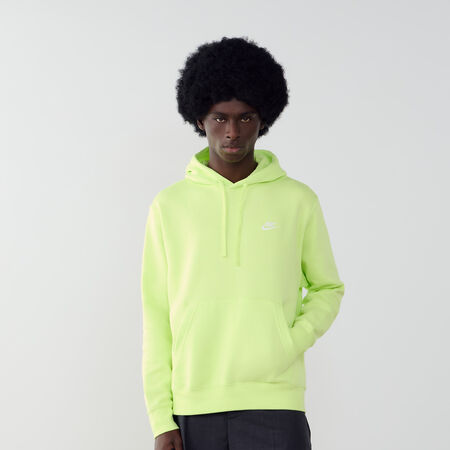 NIKE HOODIE CLUB SMALL LOGO AMARILLO NEÓN HOMBRE