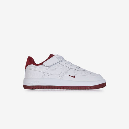 NIKE air force 1 AIR FORCE 1 LOW CF MINI SWOOSH BLANCO/ROJO INFANTIL