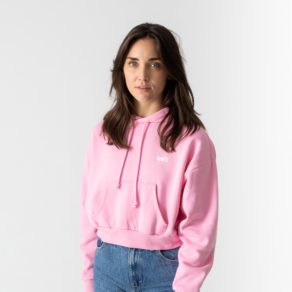 LEVIS HOODIE LAUNDRY DAY ROSA - SUDADERA MUJER
