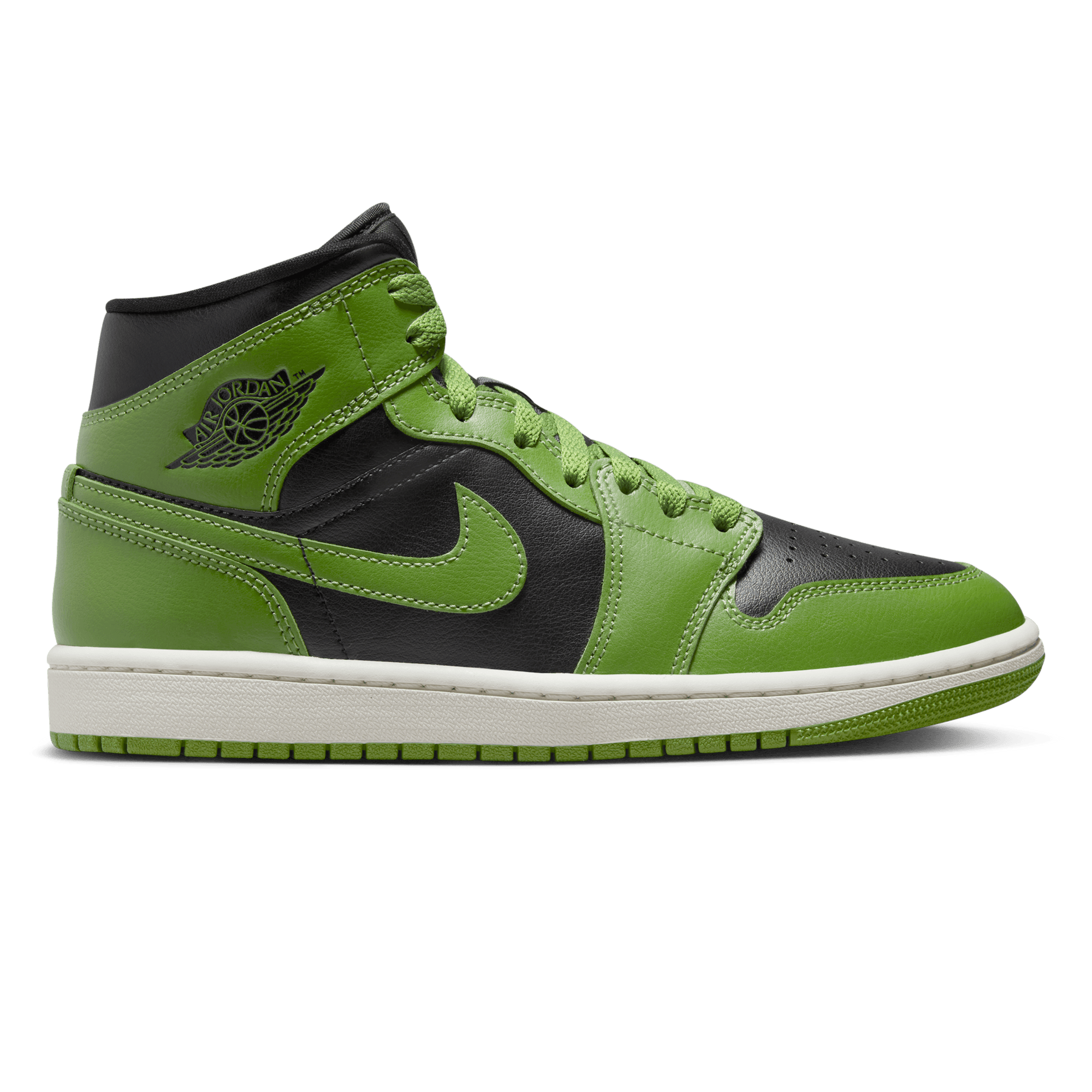 JORDAN AIR 1 MID VERDE/NEGRO | Courir.es