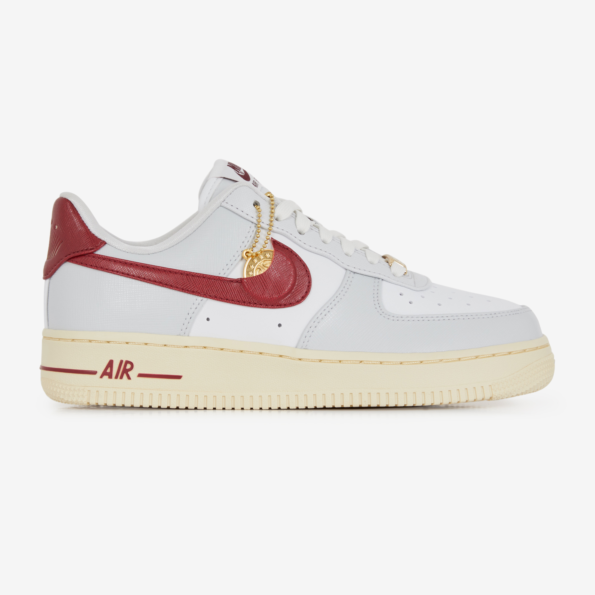 NIKE AIR FORCE 1 LOW BLANCO/GRIS/BURDEOS SNEAKERS MUJER | Courir.es